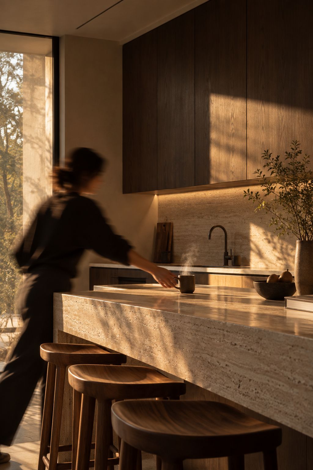 Kitchen, first coffee