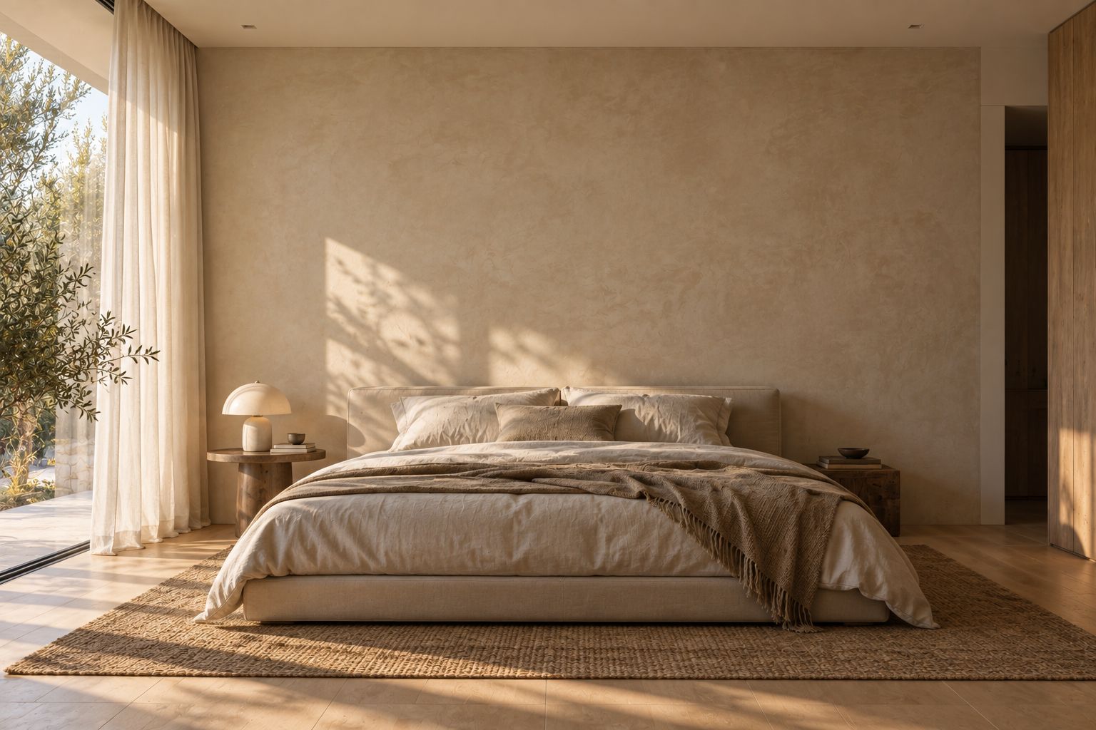 Feature wall in Limewash